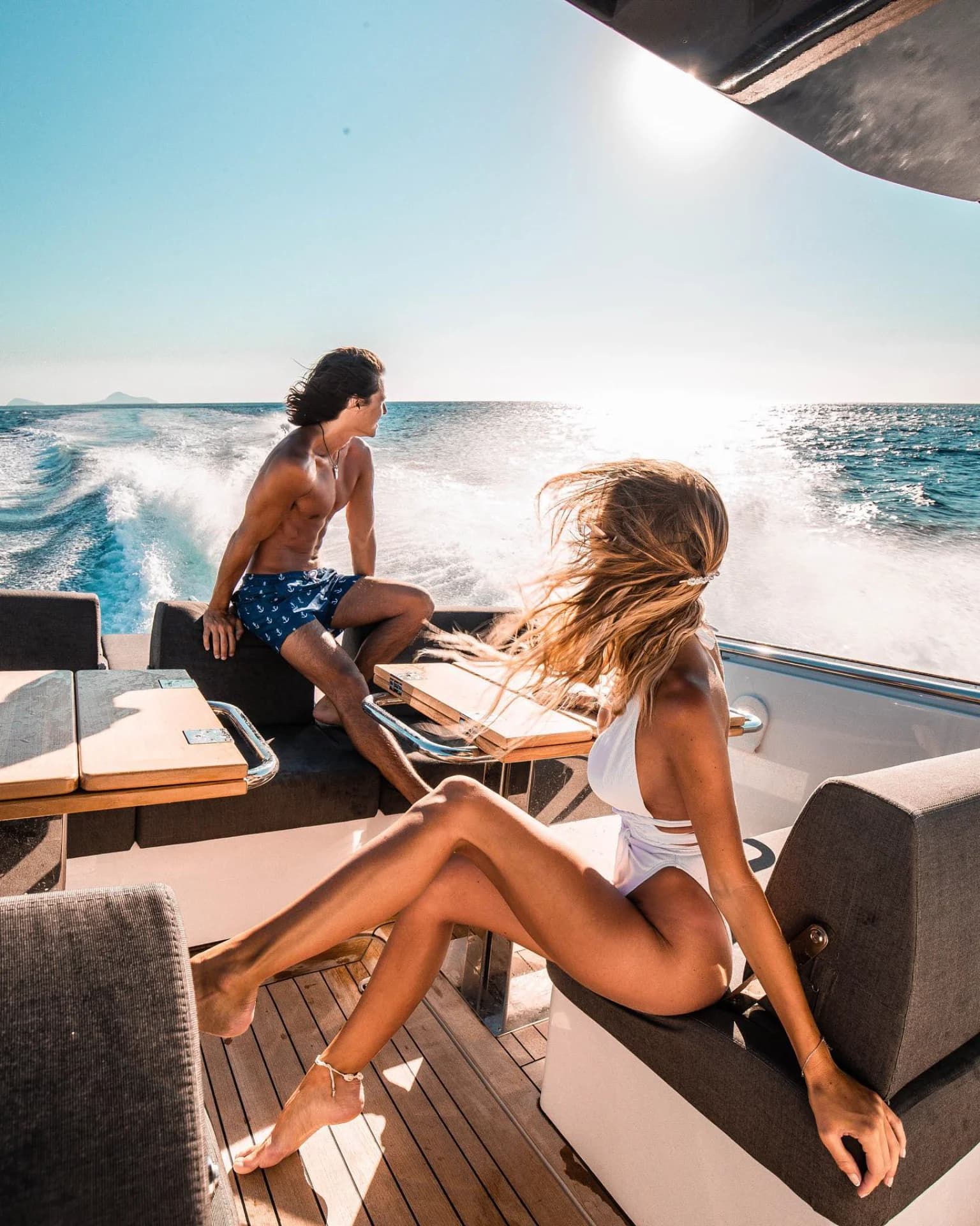 Luxury dining experience on yacht