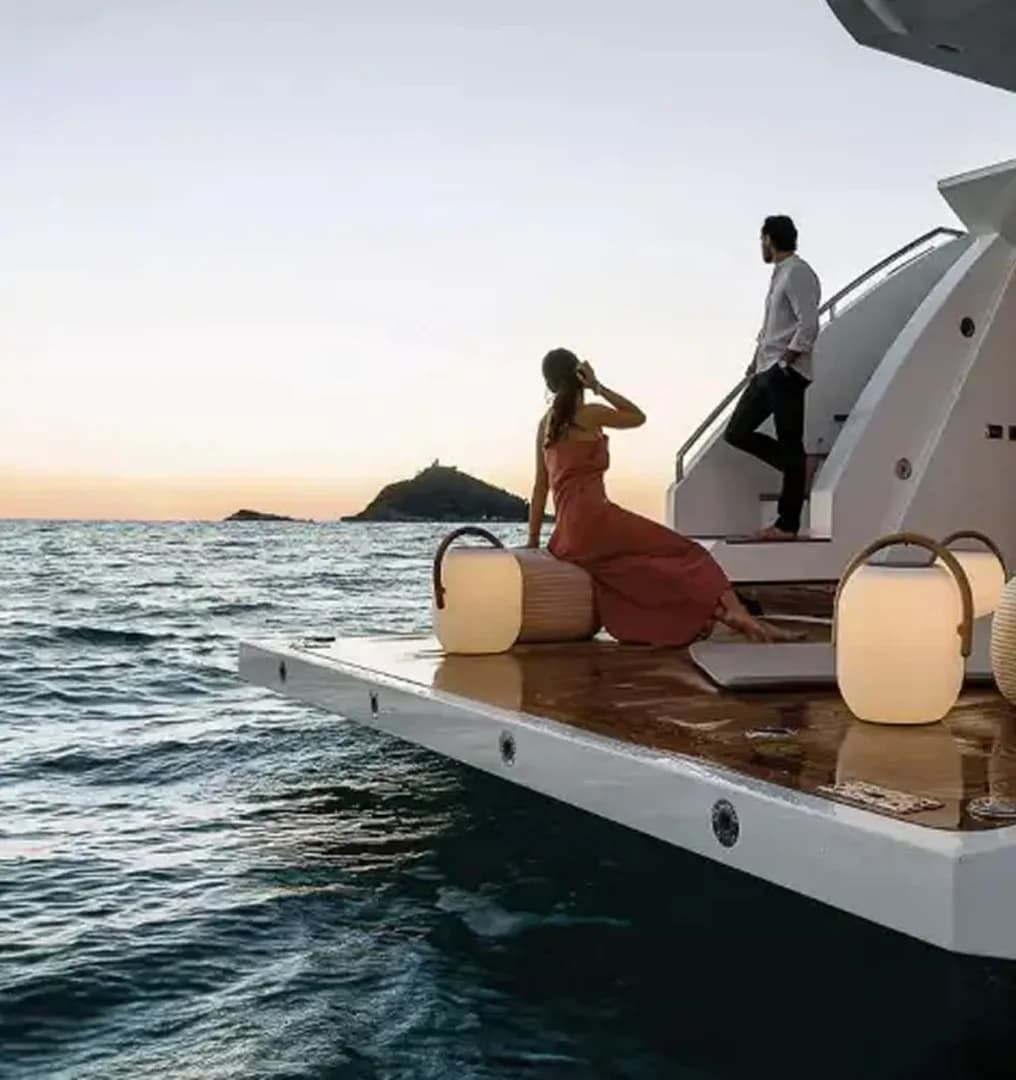 Yacht experience at sunset