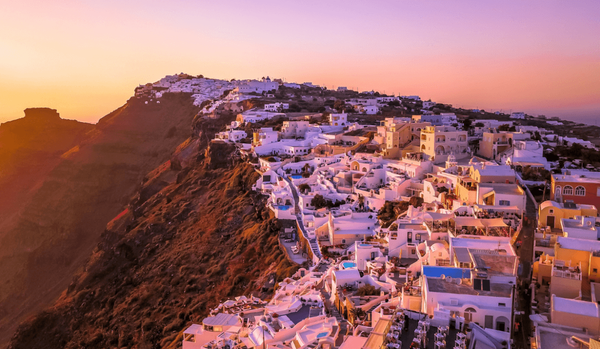 Luxury yacht charter in Santorini
